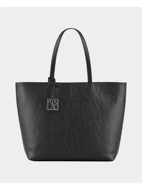 Borsa shopping Armani Exchange con doppio manico